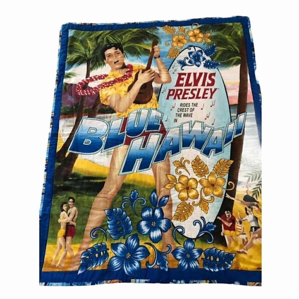 Elvis Presley Blue Hawaii Quilted Wall Hanging 33 x 42.5 inches #718